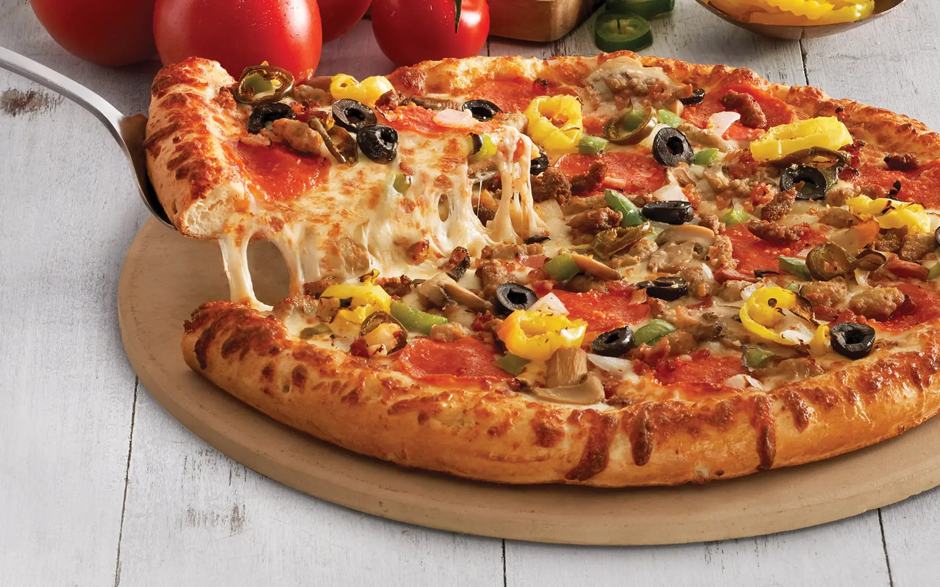 Fresh pizza