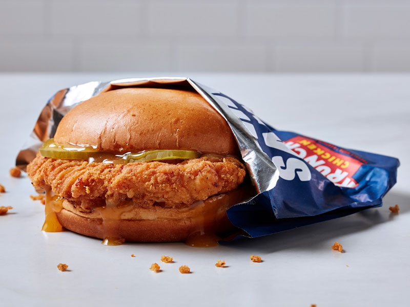chicken sandwich from Krispy Krunchy Chicken