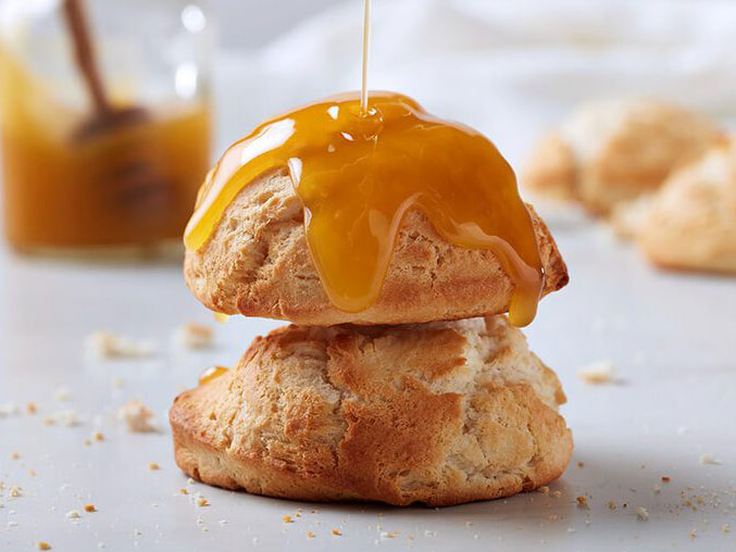 Krispy Krunchy Chicken: honey biscuits